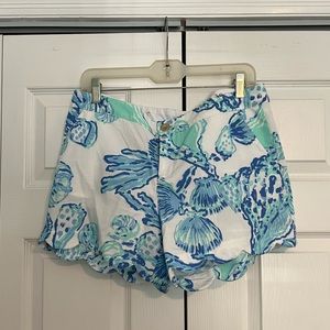Lilly Pulitzer scalloped shorts